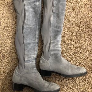 Tory Burch grey boots